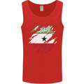 Torn Flag Somaliland Mens Vest Tank Top Red