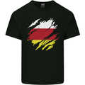 Torn Flag South Ossetia Kids T-Shirt Childrens Black