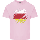 Torn Flag South Ossetia Kids T-Shirt Childrens Light Pink
