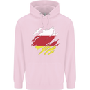 Torn Flag South Ossetia Mens 80% Cotton Hoodie Light Pink
