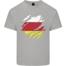 Torn Flag South Ossetia Mens Cotton T-Shirt Tee Top Sports Grey