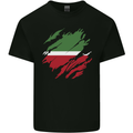 Torn Flag Tatartan Mens Cotton T-Shirt Tee Top Black