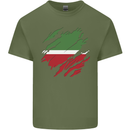 Torn Flag Tatartan Mens Cotton T-Shirt Tee Top Military Green