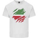 Torn Flag Tatartan Mens Cotton T-Shirt Tee Top White