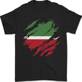 Torn Flag Tatartan Mens T-Shirt 100% Cotton Black