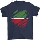 Torn Flag Tatartan Mens T-Shirt 100% Cotton Navy Blue