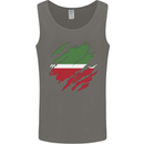 Torn Flag Tatartan Mens Vest Tank Top Charcoal