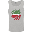 Torn Flag Tatartan Mens Vest Tank Top Sports Grey