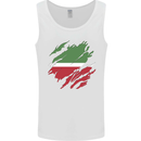 Torn Flag Tatartan Mens Vest Tank Top White