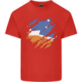 Torn Flag Tierra del Fuego Province Argentina Mens Cotton T-Shirt Tee Top Red