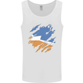 Torn Flag Tierra del Fuego Province Argentina Mens Vest Tank Top White