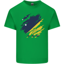 Torn Flag Tokelau Mens Cotton T-Shirt Tee Top Irish Green