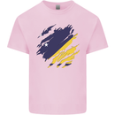 Torn Flag Tokelau Mens Cotton T-Shirt Tee Top Light Pink