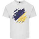 Torn Flag Tokelau Mens Cotton T-Shirt Tee Top White