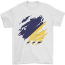 Torn Flag Tokelau Mens T-Shirt 100% Cotton White