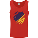 Torn Flag Tokelau Mens Vest Tank Top Red