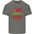 Torn Flag Transnistria Mens Cotton T-Shirt Tee Top Charcoal