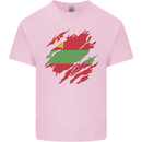Torn Flag Transnistria Mens Cotton T-Shirt Tee Top Light Pink