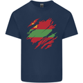 Torn Flag Transnistria Mens Cotton T-Shirt Tee Top Navy Blue