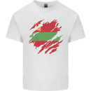Torn Flag Transnistria Mens Cotton T-Shirt Tee Top White