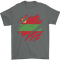 Torn Flag Transnistria Mens T-Shirt 100% Cotton Charcoal