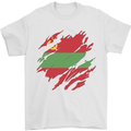 Torn Flag Transnistria Mens T-Shirt 100% Cotton White