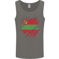 Torn Flag Transnistria Mens Vest Tank Top Charcoal