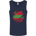Torn Flag Transnistria Mens Vest Tank Top Navy Blue