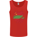 Torn Flag Transnistria Mens Vest Tank Top Red