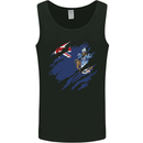 Torn Flag Tristan da Cunha Mens Vest Tank Top Black
