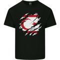 Torn Flag Turkish Republic of Northern Cyprus Mens Cotton T-Shirt Tee Top Black