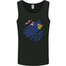 Torn Flag Turks and Caicos Islands Mens Vest Tank Top Black