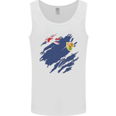 Torn Flag Turks and Caicos Islands Mens Vest Tank Top White