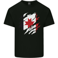 Torn Flag Udmurtia Mens Cotton T-Shirt Tee Top Black