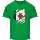 Torn Flag Udmurtia Mens Cotton T-Shirt Tee Top Irish Green