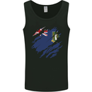 Torn Flag Virgin Islands UK Mens Vest Tank Top Black