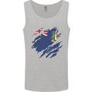 Torn Flag Virgin Islands UK Mens Vest Tank Top Sports Grey