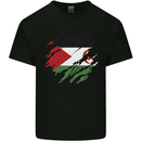 Torn Flag Western Sahara Mens Cotton T-Shirt Tee Top Black
