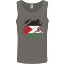 Torn Flag Western Sahara Mens Vest Tank Top Charcoal