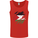 Torn Flag Western Sahara Mens Vest Tank Top Red