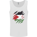 Torn Flag Western Sahara Mens Vest Tank Top White