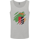 Torn Flag Zambia Zambian Mens Vest Tank Top Sports Grey