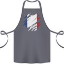 Torn France Flag French Day Football Cotton Apron 100% Organic Steel