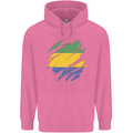 Torn Gabon Flag Gabonese Day Football Childrens Kids Hoodie Azalea