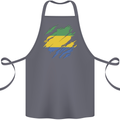 Torn Gabon Flag Gabonese Day Football Cotton Apron 100% Organic Steel