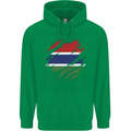 Torn Gambia Flag Gambian Day Football Childrens Kids Hoodie Irish Green