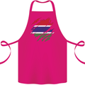 Torn Gambia Flag Gambian Day Football Cotton Apron 100% Organic Pink