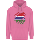 Torn Gambia Flag Gambian Day Football Mens 80% Cotton Hoodie Azelea