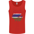 Torn Gambia Flag Gambian Day Football Mens Vest Tank Top Red