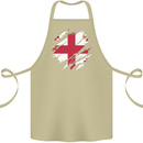 Torn Georgia Flag Georgian Day Football Cotton Apron 100% Organic Khaki